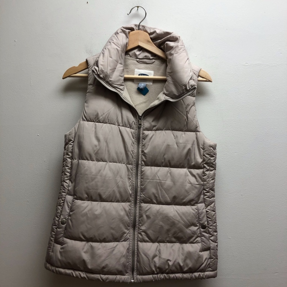 Old navy cream zip vest - Picture 1 of 5